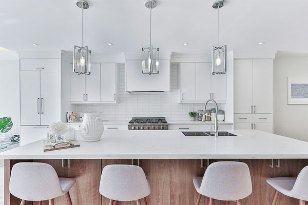 Renovated kitchen with shaker cabinets
